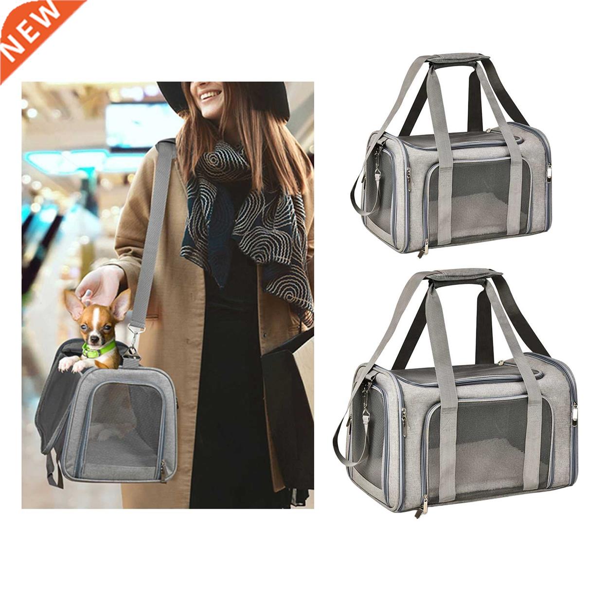 PVC Pet Carrier Transport Box Carrying Bag Travel Bag