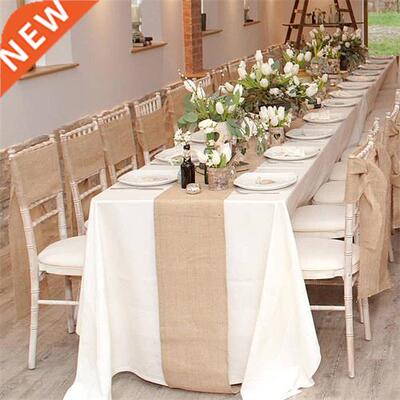 Vintage Jute Table Runner Burlap Rustic Shabby Hessian