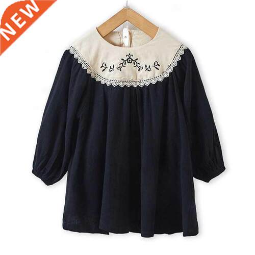 Girls Dress 2021 Autumn New Children Dresses Palace Style Ba