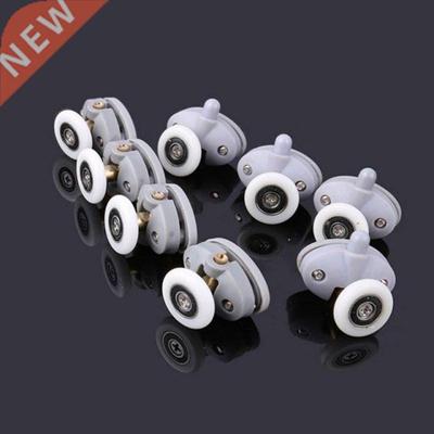 8Pcs/Set Adjustable Shower Room Cabins Pulley Bathroom Rolle