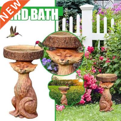 Resin owl Birdbath Polyresin Antique Garden Bird Bath For