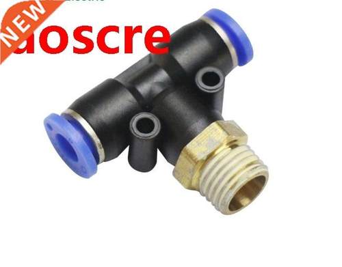 10 Pcs/Lot PB4-02 T-Type Equal Pass Pneumatic Fittings tube