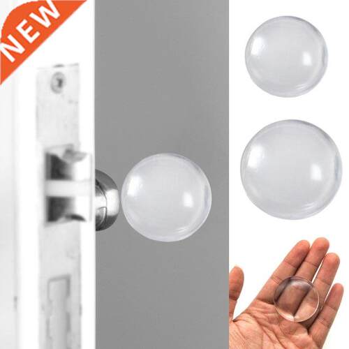 6 Pcs Transparent Door Stoppers Wall Protection Safety Shock