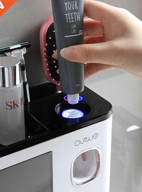 Magnetic Adsorption Toothbrush Holder Automatic Toothpaste S