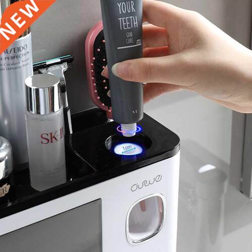 Magnetic Adsorption Toothbrush Holder Automatic Toothpaste S