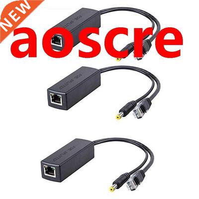 3PCS PoE Splitter 48V to 12V POE Connectors Splitter Extende