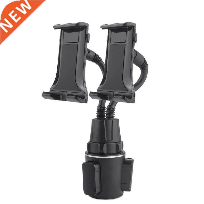 Dual Car Phone+Tablet Mount Flexible Gooseneck Car Cup Mobil