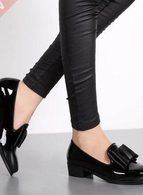 Fashion Pointed Toe Women Flats Shoes Bow Women Shoes Patent