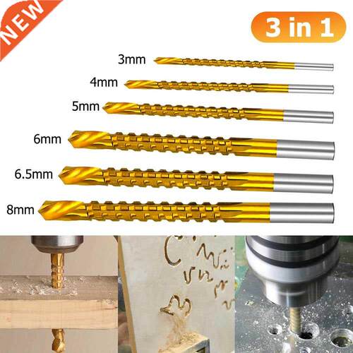 6pcs/set Cobalt Drill Bit Set High-Speed Steel 3-8mm Composi
