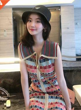 Women'S New Style Small Fragrance Dress Summer Retro Woman H