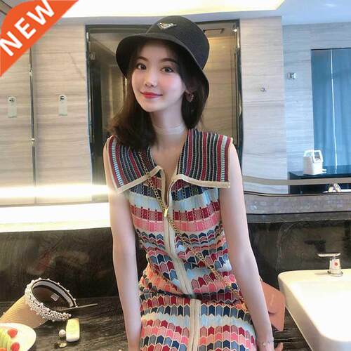 Women'S New Style Small Fragrance Dress Summer Retro Woman H