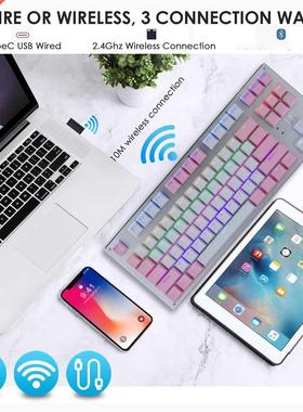 Mechanical Gaming Keyboard Computer Keyboard Gamer LED Recha