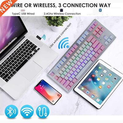 Mechanical Gaming Keyboard Computer Keyboard Gamer LED Recha