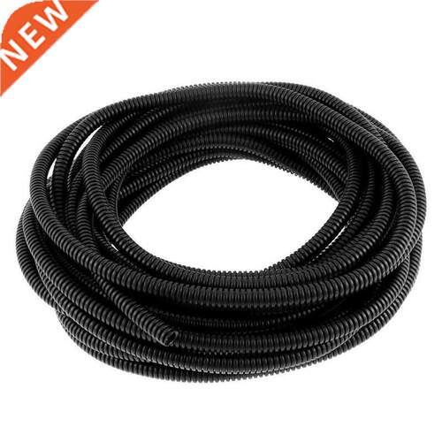 11M 12x8mm Black Polyethylene Flexible Corrugated Tubing Cab