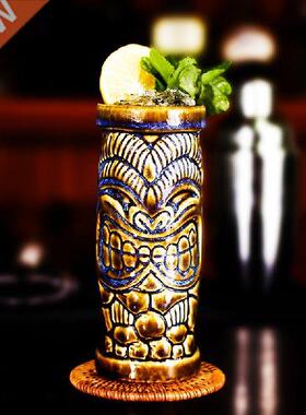 400ml Creative Ceramic Tiki Cup Hawaii Cocktail Glass Cool