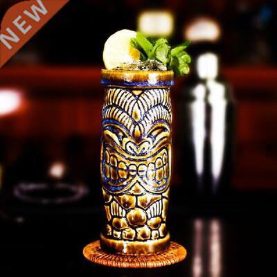 400ml Creative Ceramic Tiki Cup Hawaii Cocktail Glass Cool