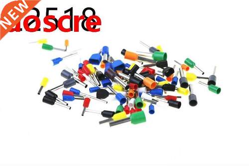 100PCS E2518 14AWG Long Tube Insulated End Terminal Wire C