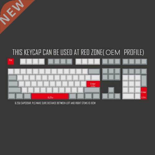 4 Keys / Set 5 Sides Dye Sublimation Mechanical Keyboard Key