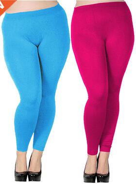 Women's Plus Size Modal Seamless High Waist Leggings Full Le