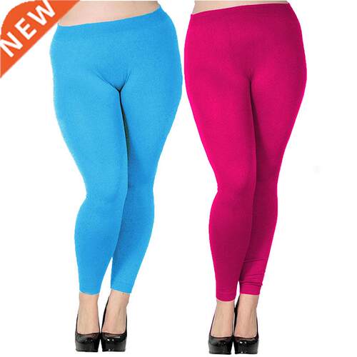 Women's Plus Size Modal Seamless High Waist Leggings Full Le