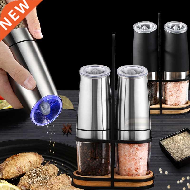 Electrc Salt and Pepper Grnders Stanless Steel Automatc