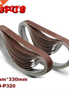 10pcs 10*0mm Sanding Belt 40-20 Grit Aluminium Oxide Sand