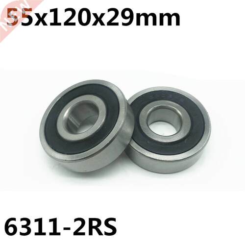 1Pcs 611-2RS ball bearing 55x120x29 mm deep groove ball bea