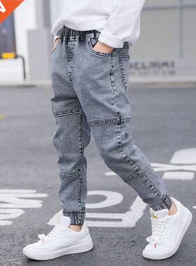 2022 New Boys Girls Cool Jeans Spring And Autumn Trousers Ko