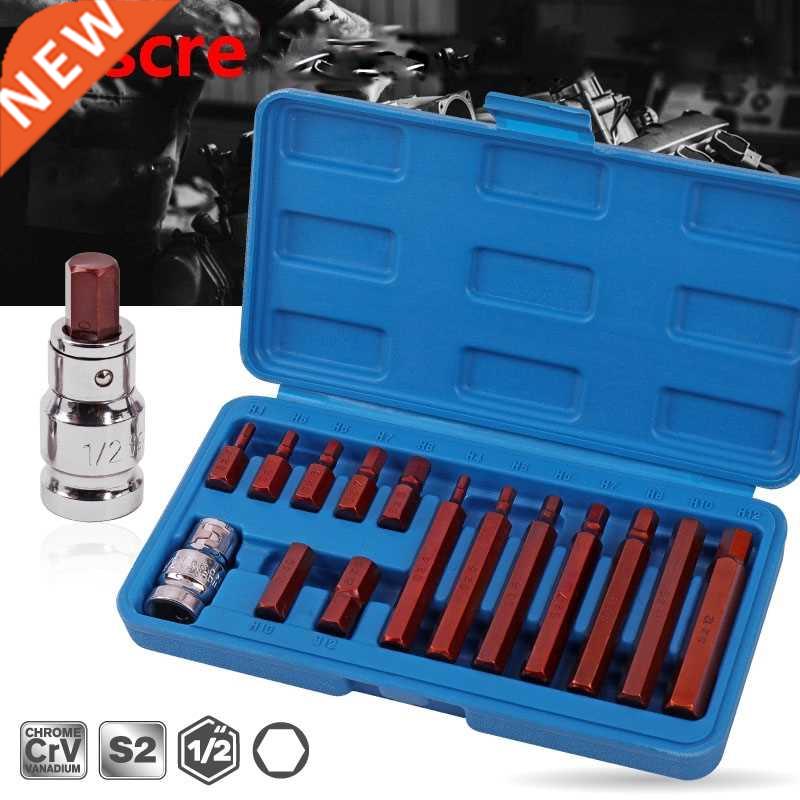 15Pcs Inner Hex Socket Bit 1/2