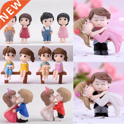 1 Pair Sweety Lovers Couple Figure sculpture Miniatures