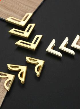 50Pcs Gold Book Scrapbooking Album Menu Folder Corner Protec