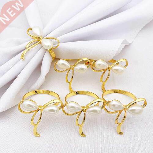 Set Of 6 Napkin Ring Adornment Holder For Home Kitchen