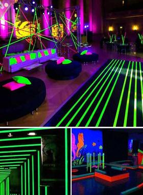 6pcs/Set Fluorescent Tape UV Blacklight Reactive Glow In The