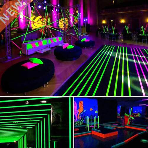 6pcs/Set Fluorescent Tape UV Blacklight Reactive Glow In The