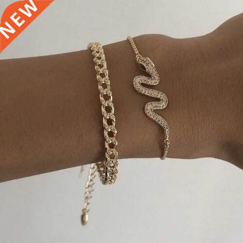 YWZIXLN 2020 oho Engraved Geometry Chain Cute Crystal Snak