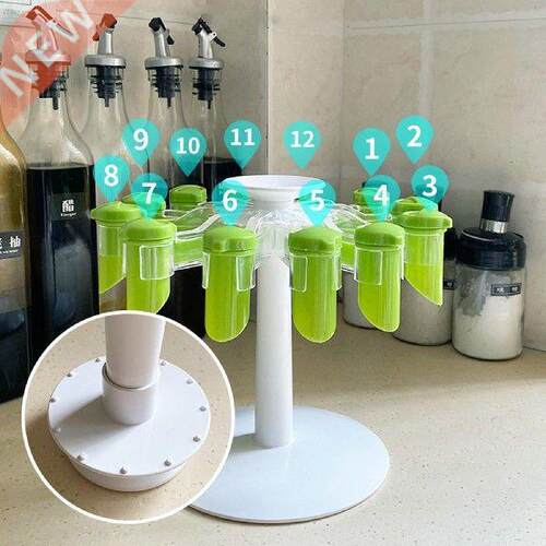 Spice Rack Wall Mount Wall-Mounted Spice Bag Holder No