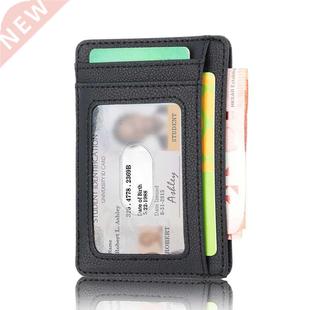 New RFID Blocking Men's Leather Wallet Slim Credit Card Hold