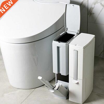 Narrow Bathroom Trash Can Waste Bin Plastic Trash Can Househ