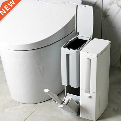 Narrow Bathroom Trash Can Waste Bin Plastic Trash Can Househ