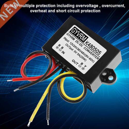 DC-DC 12V/24V/36V/48V to 5V 5A Buck Converter Step Down Powe