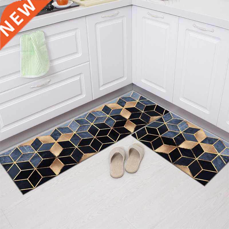 Geometry Waterproof Oilproof Kitchen Mat Antislip Bath Mat S