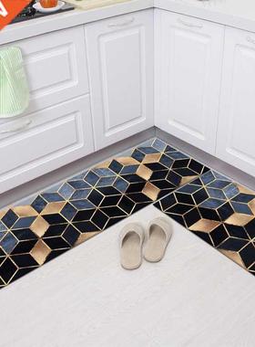 Geometry Waterproof Oilproof Kitchen Mat Antislip Bath Mat S