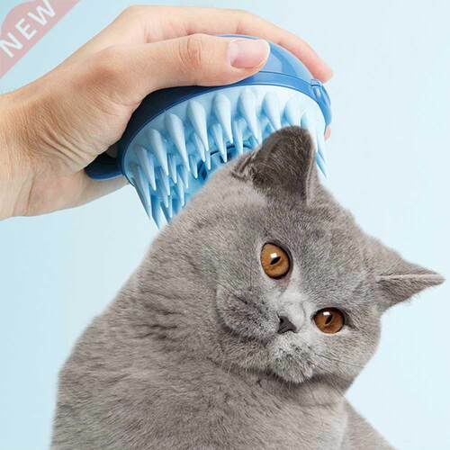 Dog Comb Hair Pet Bathing Brush Silicone Tip Hair Removal
