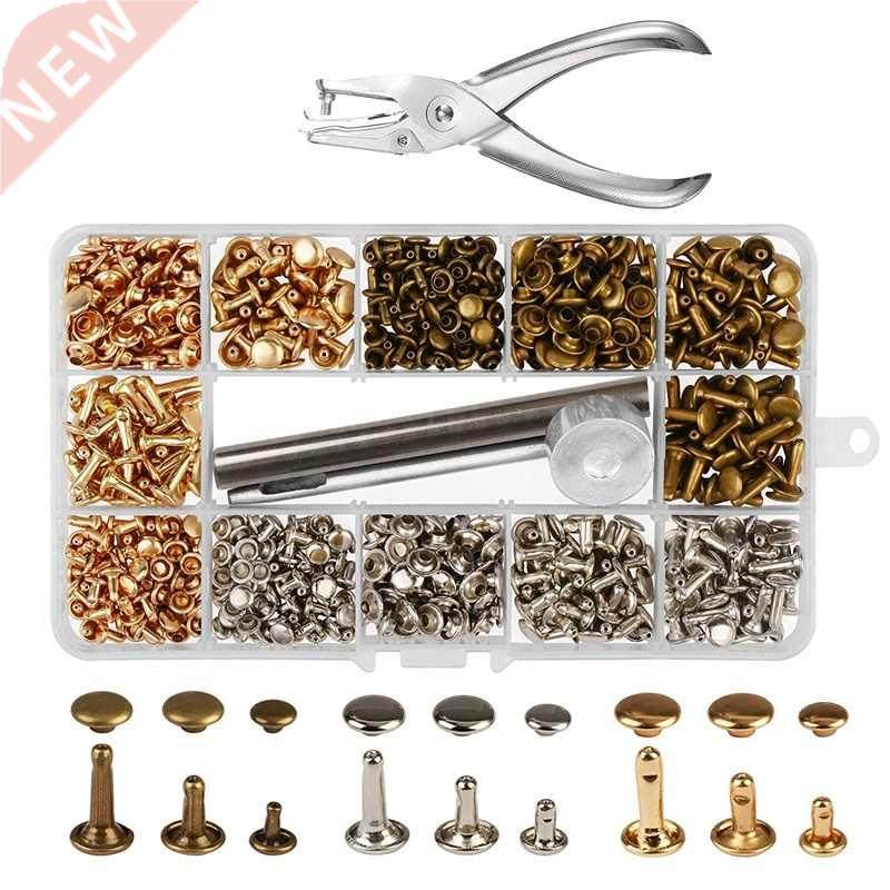 00 Sets  Sizes Leather Rivets Double Cap Rivet Buttons Pre