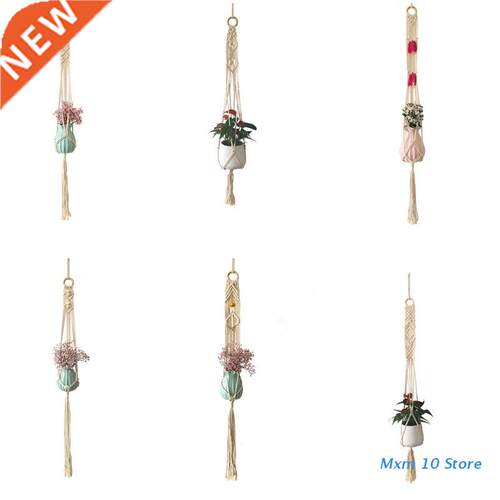 Macrame Plant Pot Hanger Boho Woven Hanging Basket Flowerpot