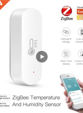 Tuya ZigBee Smart Temperature And Humidity Sensor Work With