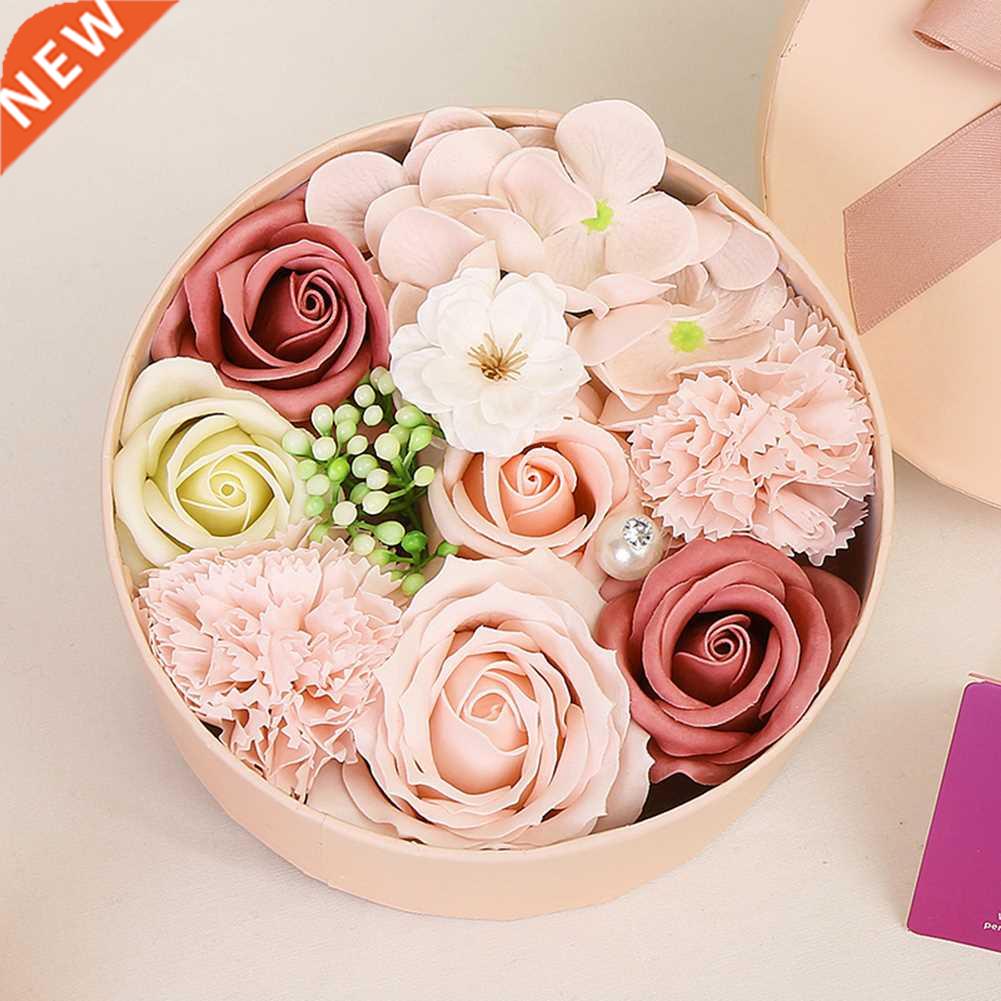 Scented Soap Rose Artificial Fragrant Petals Flower Round Sh