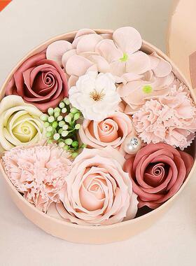 Scented Soap Rose Artificial Fragrant Petals Flower Round Sh