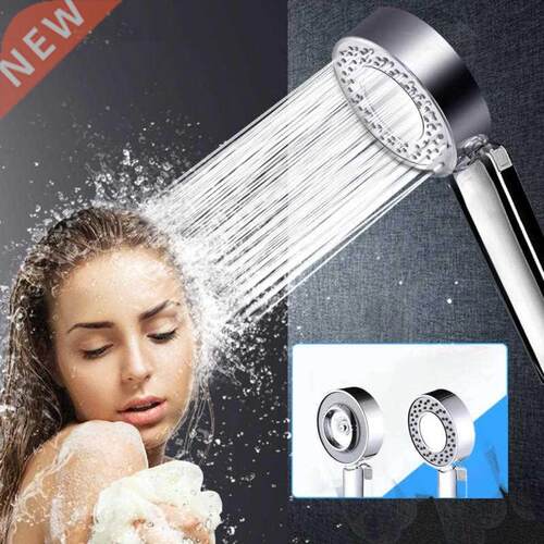 3-in-1Double Sided Shower Head Water Saving Round ABS