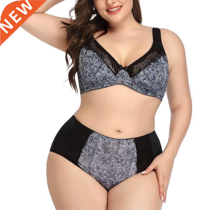 Beauwear New Floral Print Bra Set Plus Size Women Lingerie U